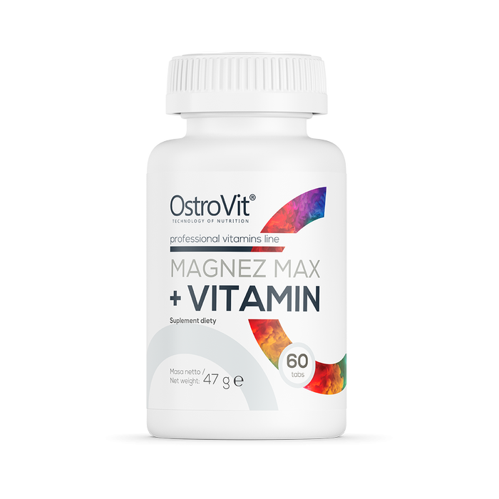Magnez MAX + Vitamin 60 tabs - OstroVit 