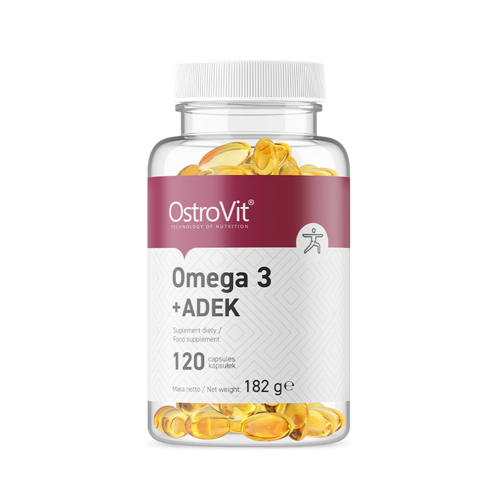Omega 3 + ADEK - OstroVit  120 kaps.