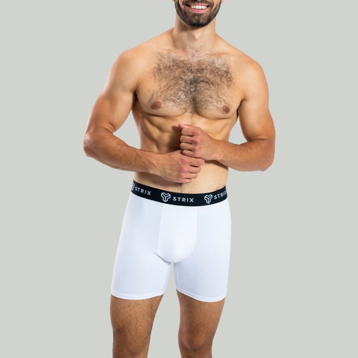 Pánské boxerky Essential 2Pack White - STRIX L