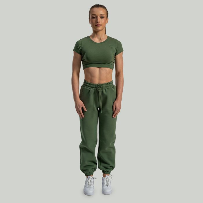Dámské triko Essential CropTop Cedar Green - STRIX S