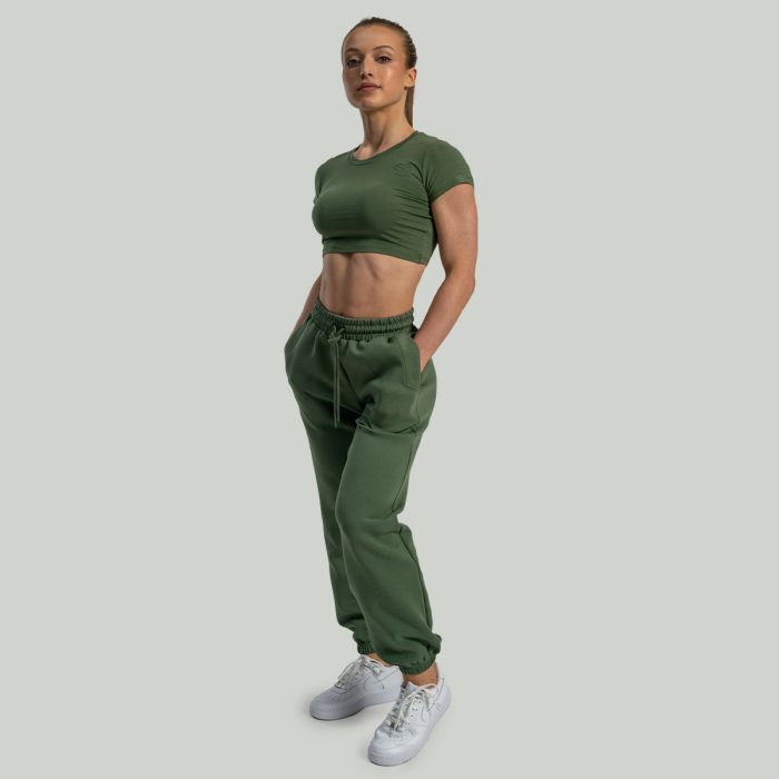 Dámské triko Essential CropTop Cedar Green - STRIX S