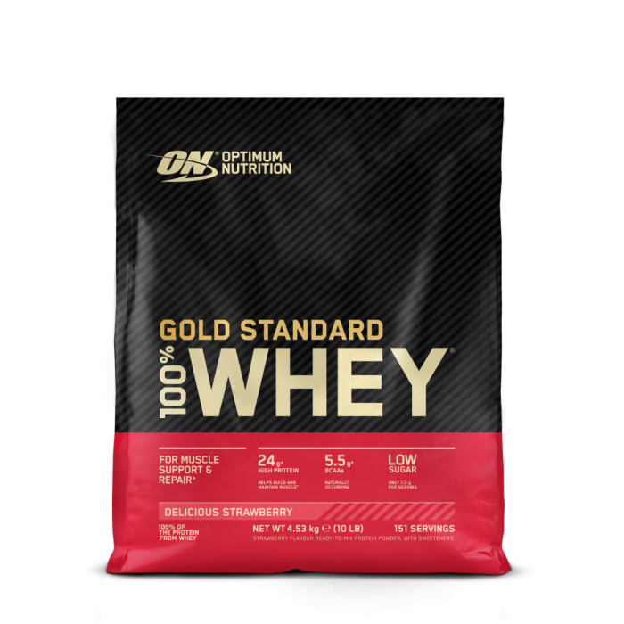 100% Whey Gold Standard - Optimum Nutrition lahodná jahoda 4540 g