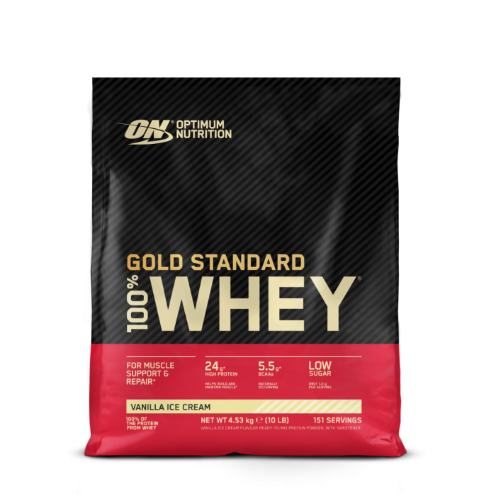 100% Whey Gold Standard - Optimum Nutrition vanilková zmrzlina 4540 g