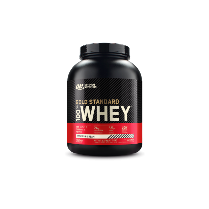 100% Whey Gold Standard - Optimum Nutrition cookies & krém 2250 g
