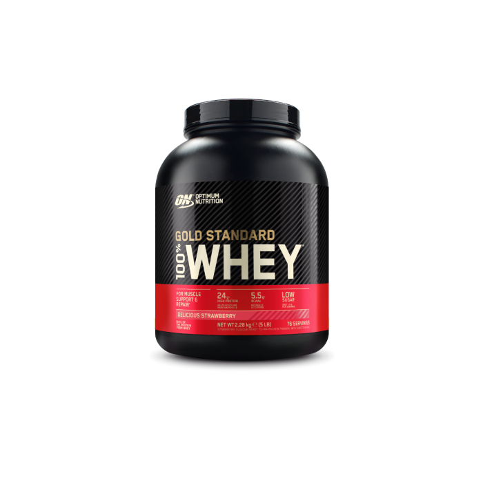 100% Whey Gold Standard - Optimum Nutrition lahodná jahoda 2250 g