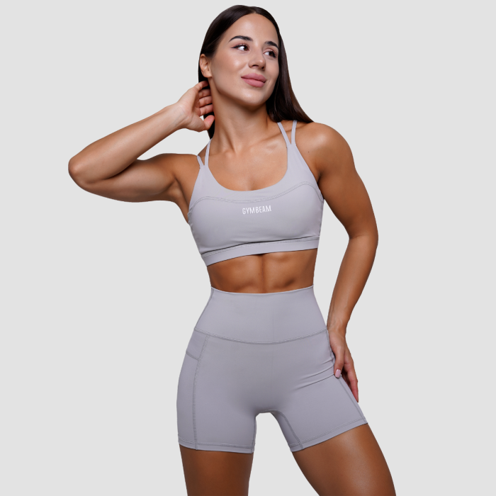 Sportovní podprsenka FIT Mist Grey - GymBeam S