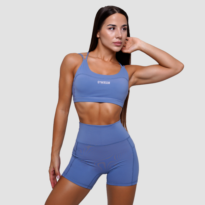 Sportovní podprsenka FIT Steel Blue - GymBeam S