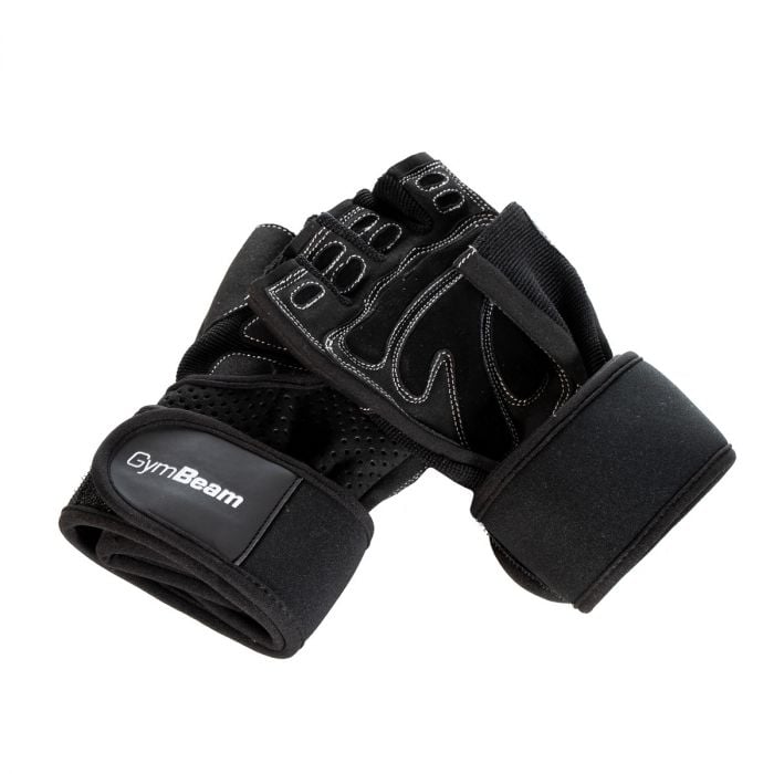 Fitness rukavice Wrap black - GymBeam černá XXL