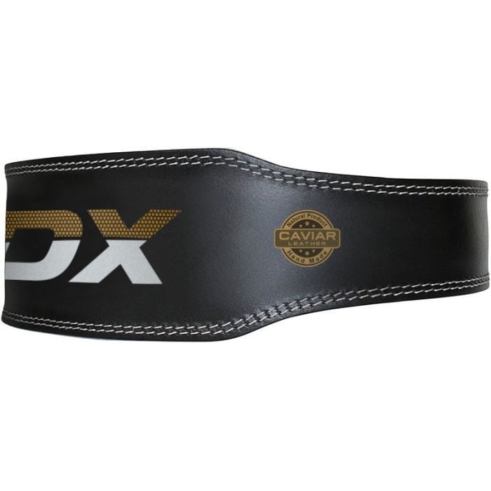 Fitness opasek 6“ Leather Black/Gold - RDX Sports L