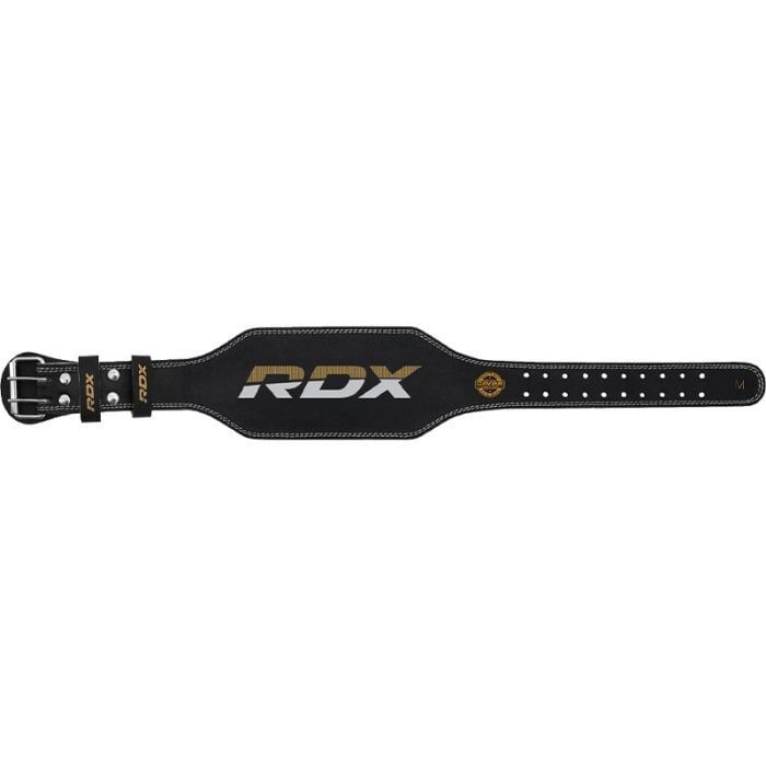 Fitness opasek 6“ Leather Black/Gold - RDX Sports L