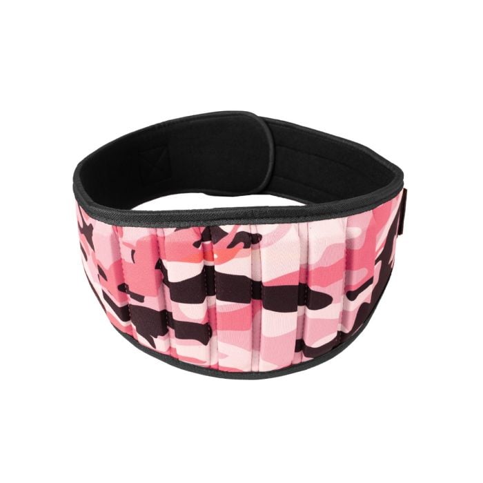 Dámský fitness opasek Pink Camo - GymBeam XS