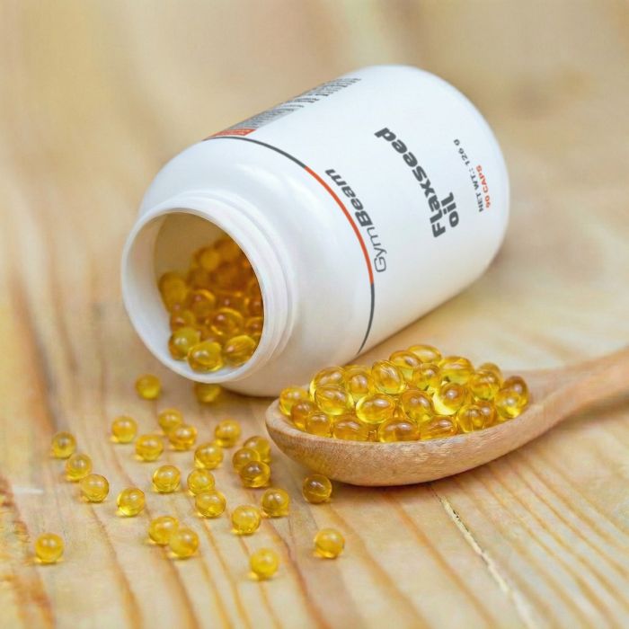 Lněný olej - GymBeam 90 kaps.