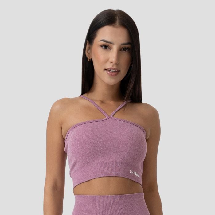 Sportovní podprsenka Halter FLO Violet - GymBeam violet XL