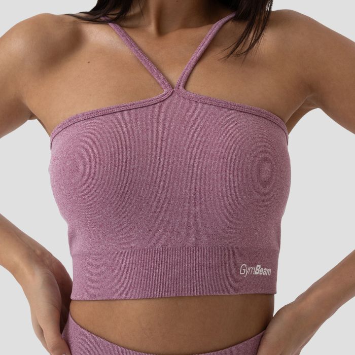 Sportovní podprsenka Halter FLO Violet - GymBeam XL