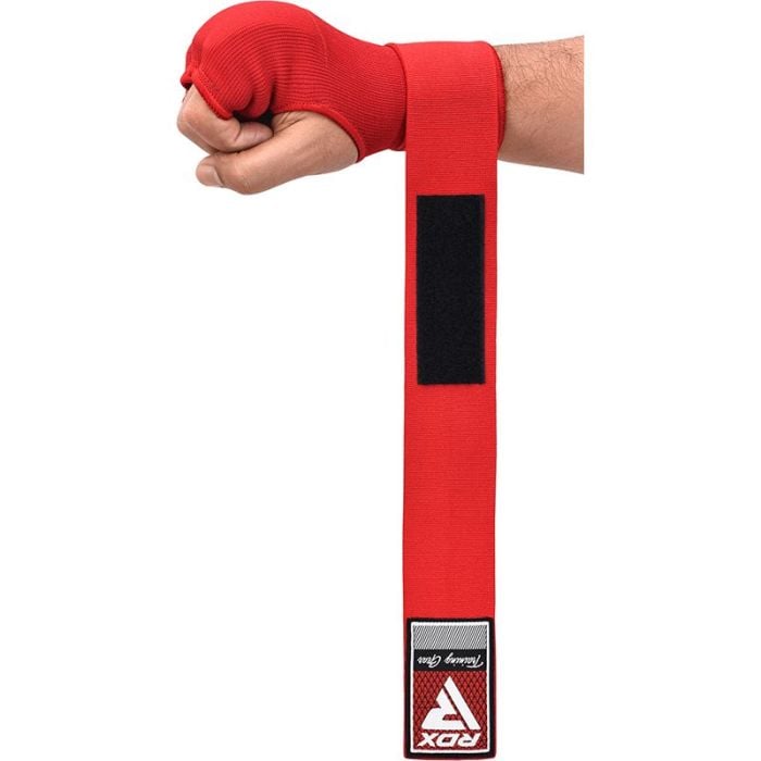 Gel Padded Inner Gloves HOOK & LOOP Red - RDX 
