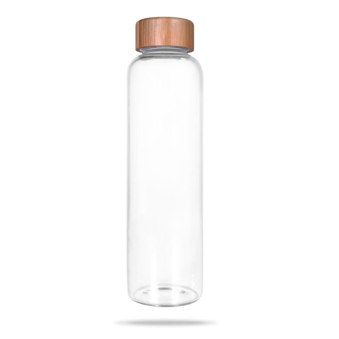Skleněná láhev Bamboo 600 ml - GymBeam single_variant