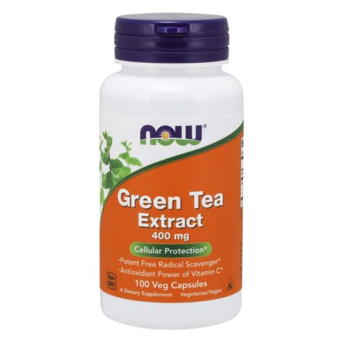 Now Extrakt ze zeleného čaje 400 mg 100 rostlinných kapslí