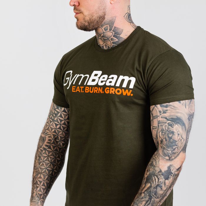 Tričko Grow Military Green - GymBeam L