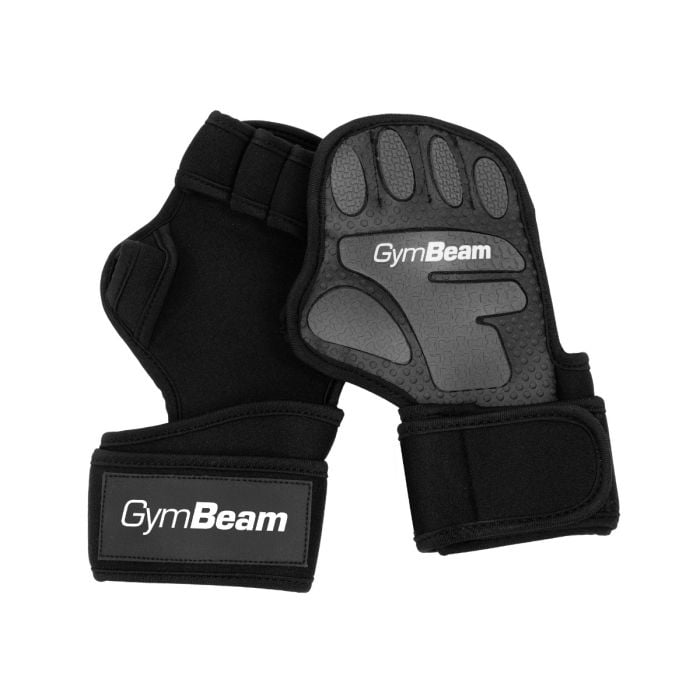 Fitness rukavice Heavy Grip Black - GymBeam L/XL
