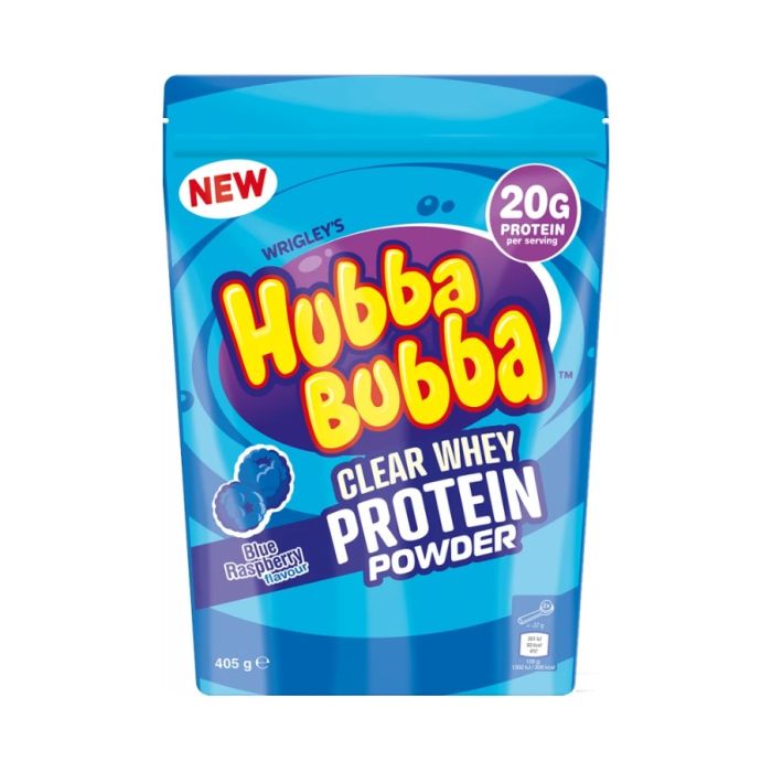 Hubba Bubba Clear Whey - Mars modrá malina 405 g