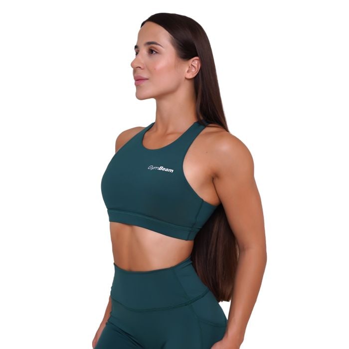 Sportovní podprsenka Ignite Dark Green - GymBeam M