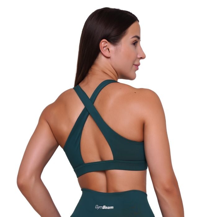 Sportovní podprsenka Ignite Dark Green - GymBeam M