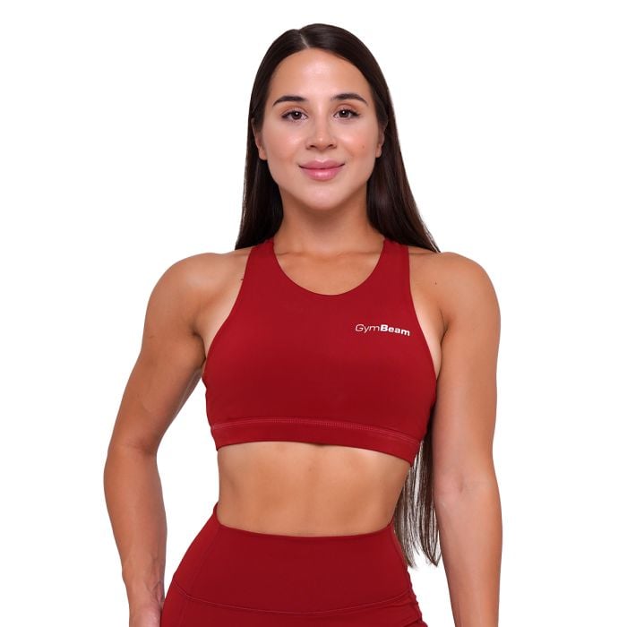 Sportovní podprsenka Ignite Dark Red - GymBeam M