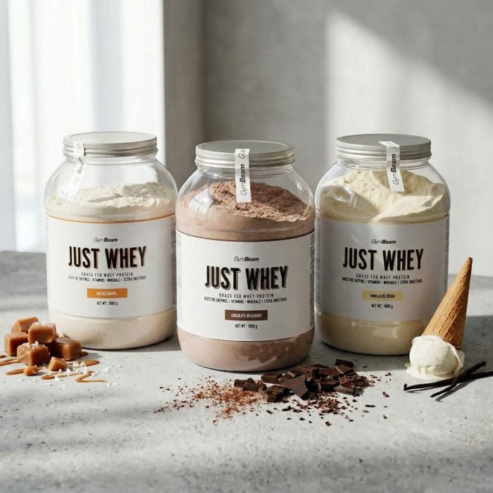 Just Whey Grass-Fed Protein – GymBeam 1000 g - čokoládový milkshake - 00