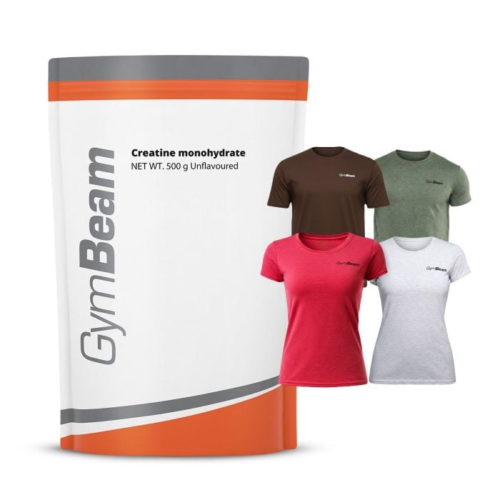 100 % Kreatin monohydrát - GymBeam 1000 g - bez příchuti - 01