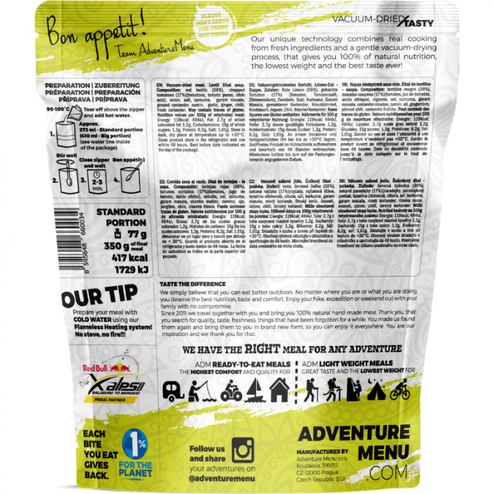 Čočkový Dhal - Adventure Menu 77 g