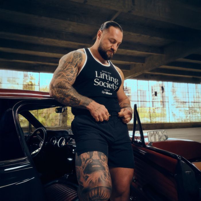 Tílko Lifting Society Black - GymBeam L