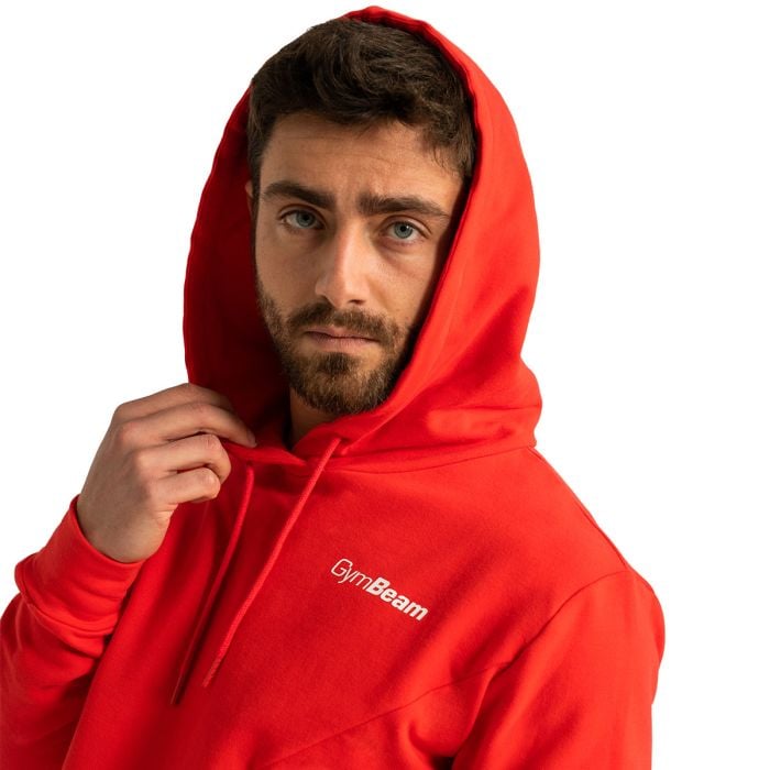 Mikina Limitless Hoodie Hot Red - GymBeam XXXL