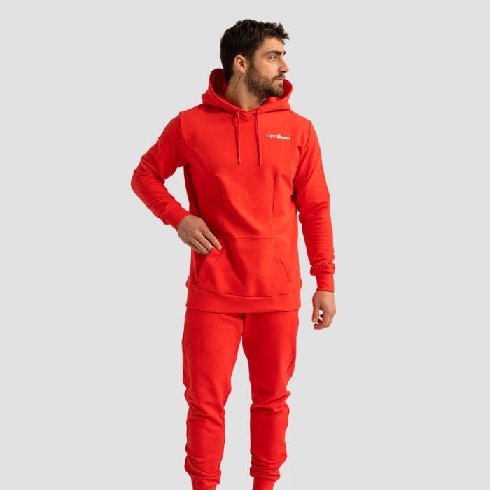 Mikina Limitless Hoodie Hot Red - GymBeam XXXL