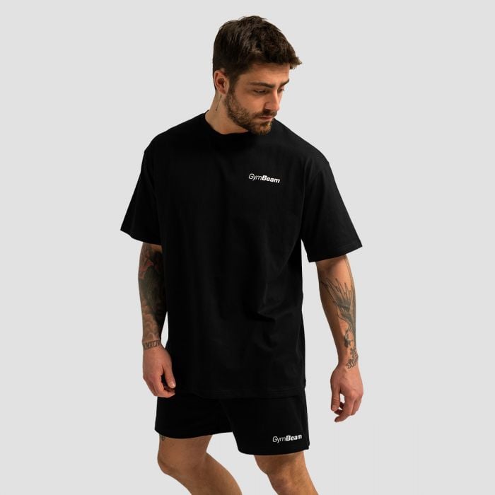 Tričko Oversized Limitless Black - GymBeam L