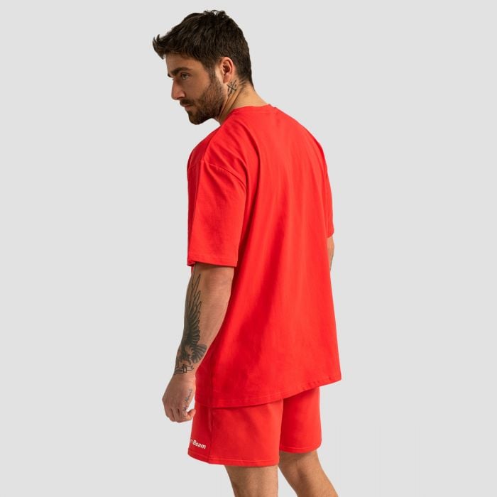 Tričko Oversized Limitless Hot Red - GymBeam S