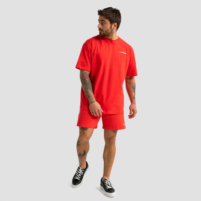 Tričko Oversized Limitless Hot Red - GymBeam S