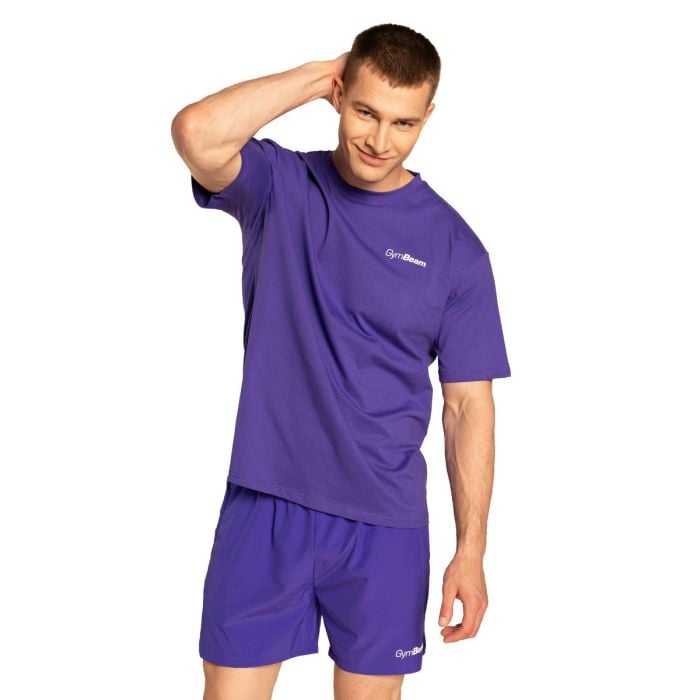 Tričko Oversized Limitless Royal - GymBeam XXL