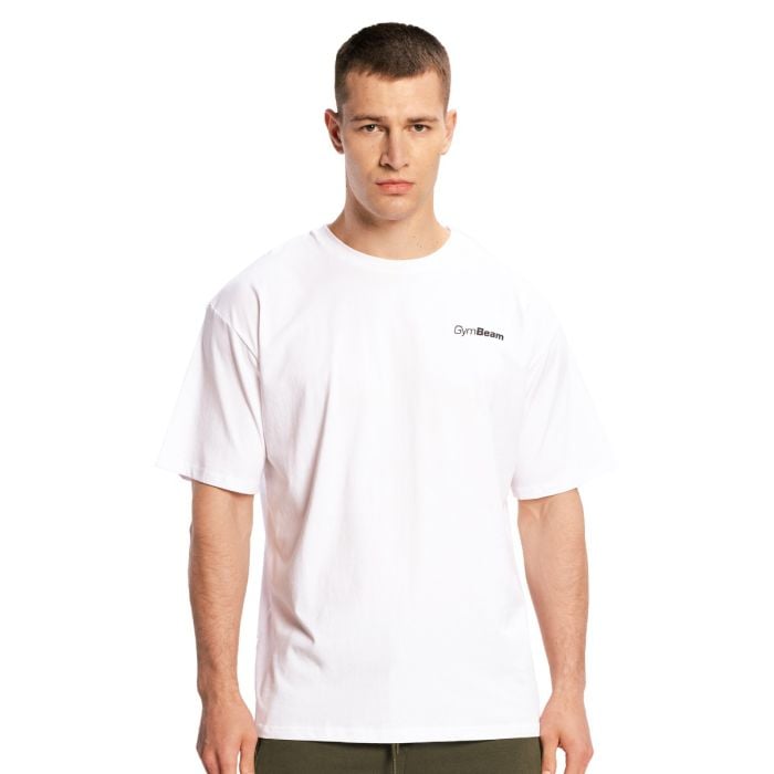 Tričko Oversized Limitless White - GymBeam L