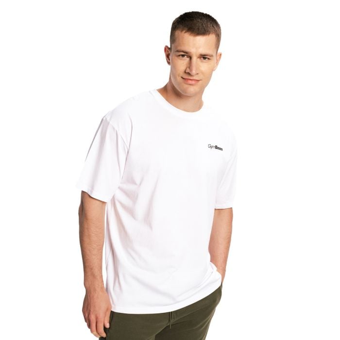 Tričko Oversized Limitless White - GymBeam L
