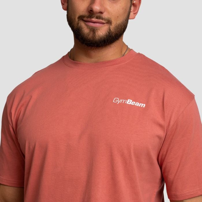 Tričko Oversized Limitless Cinnamon - GymBeam XXL