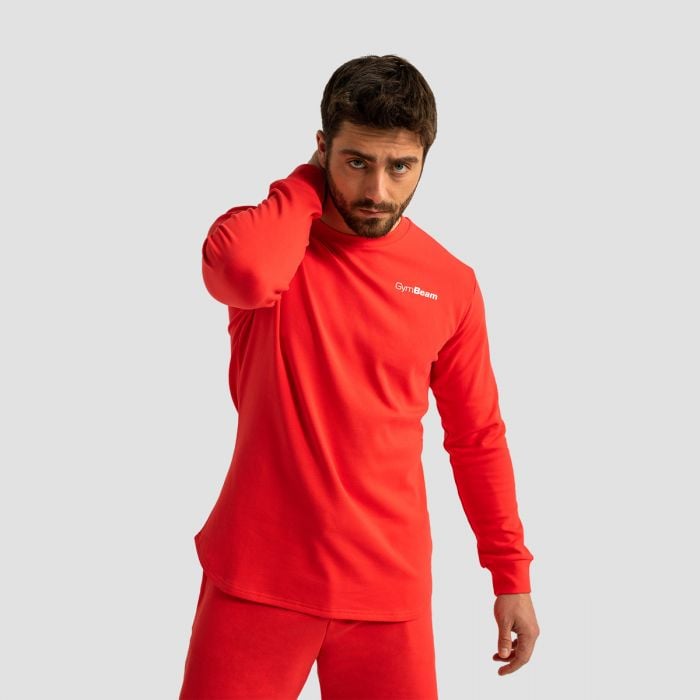 Mikina Limitless Hot Red - GymBeam XL