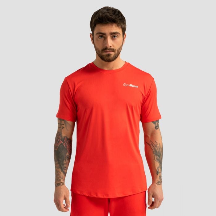 Levně Pánské sportovní tričko Limitless Hot Red L - GymBeam