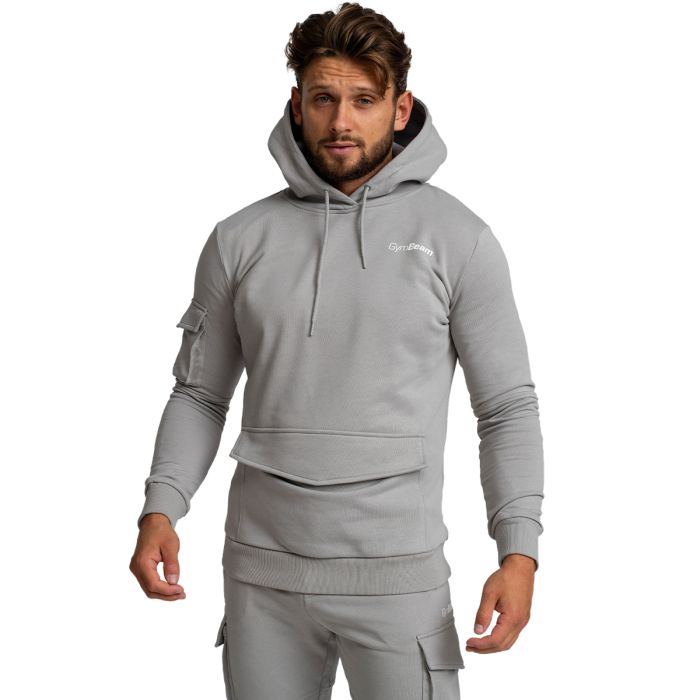 Mikina TRN Hoodie Grey - GymBeam M