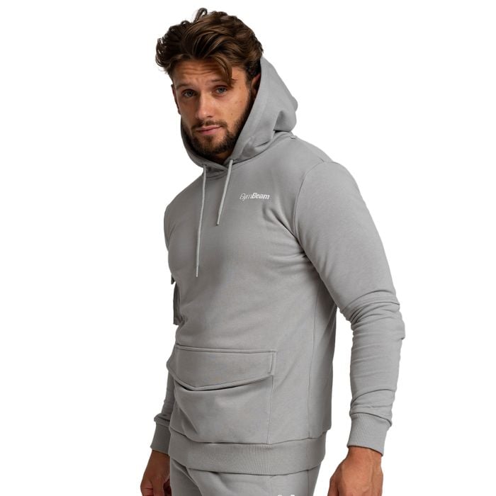 Mikina TRN Hoodie Grey - GymBeam M