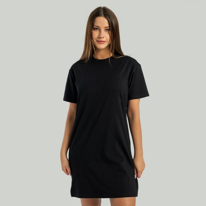 Levně Dámské tričkové šaty ALPHA Black S - STRIX