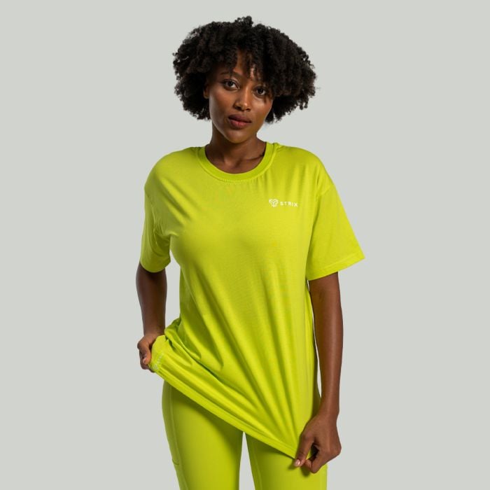 Dámské triko Lunar Oversized Chartreuse - STRIX S