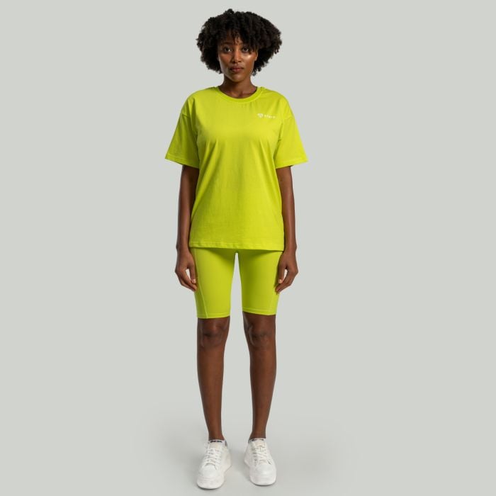 Dámské triko Lunar Oversized Chartreuse - STRIX S