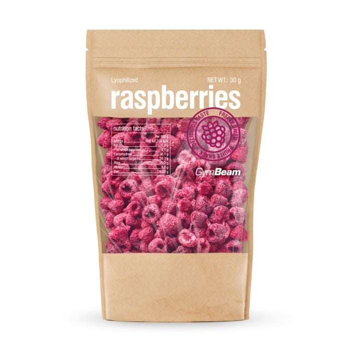 Lyophilized raspberries - GymBeam 30 g