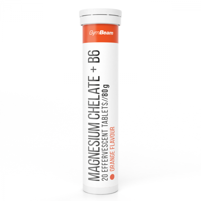Levně Magnesium chelate + B6 20 tab. pomeranč - GymBeam