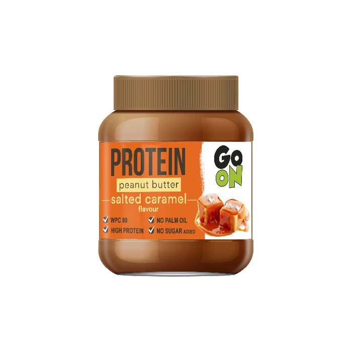 Proteinové arašídové máslo - Go On slaný karamel 350 g